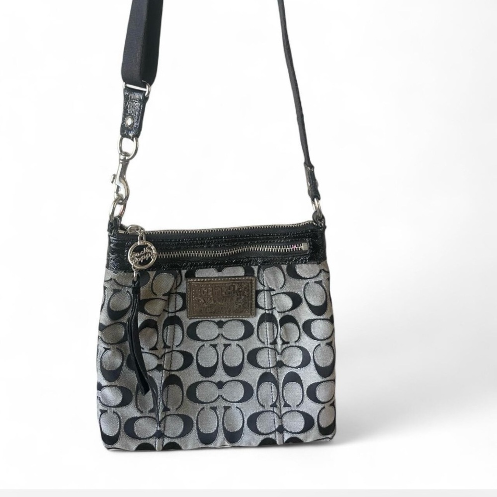 Coach Monogram Black and Gray Bag